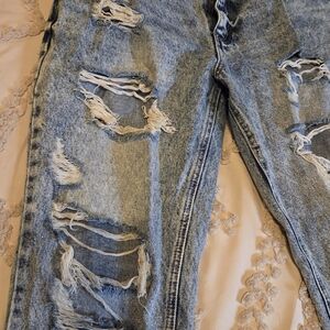 KanCan Light Blue Distressed Boyfriend Jeans